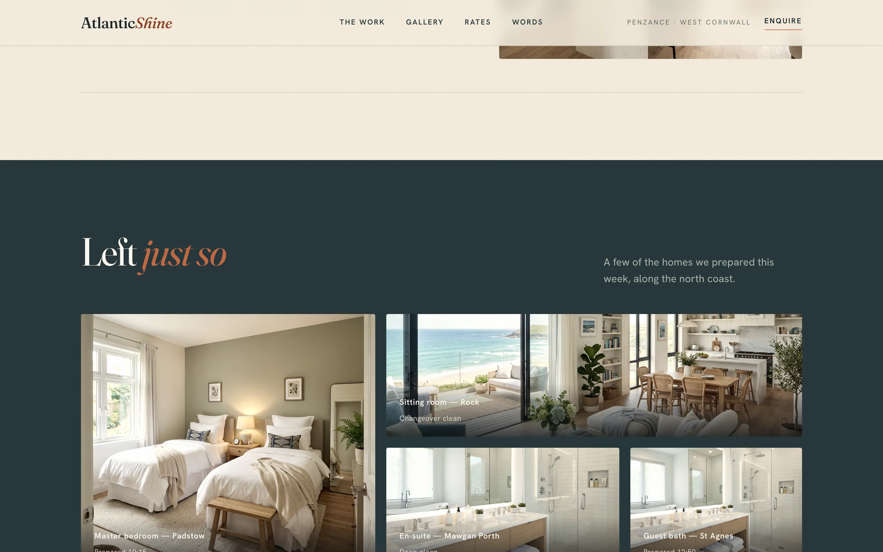Atlantic Shine — Cleaning services build, screen 3