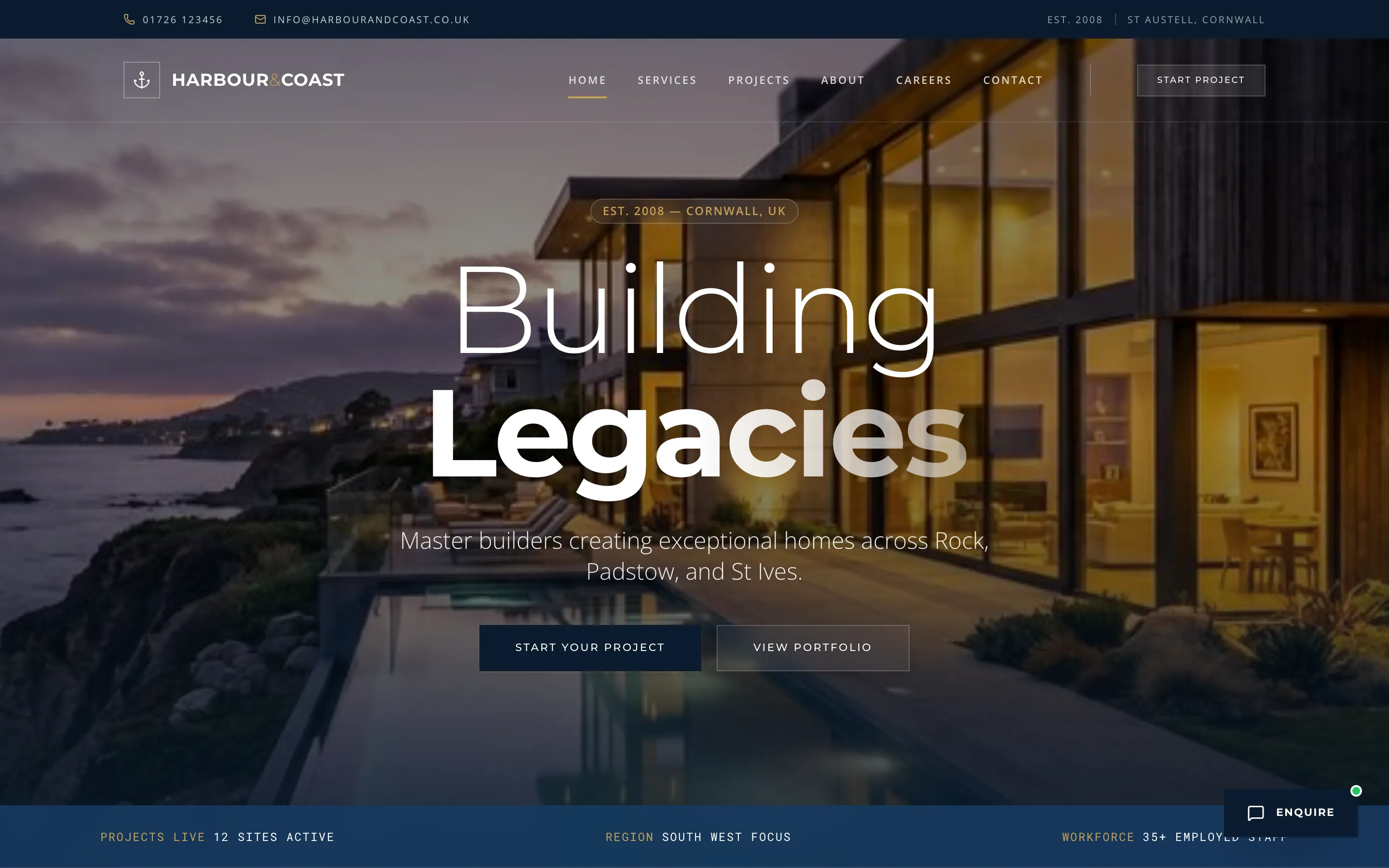 Harbour & Coast website