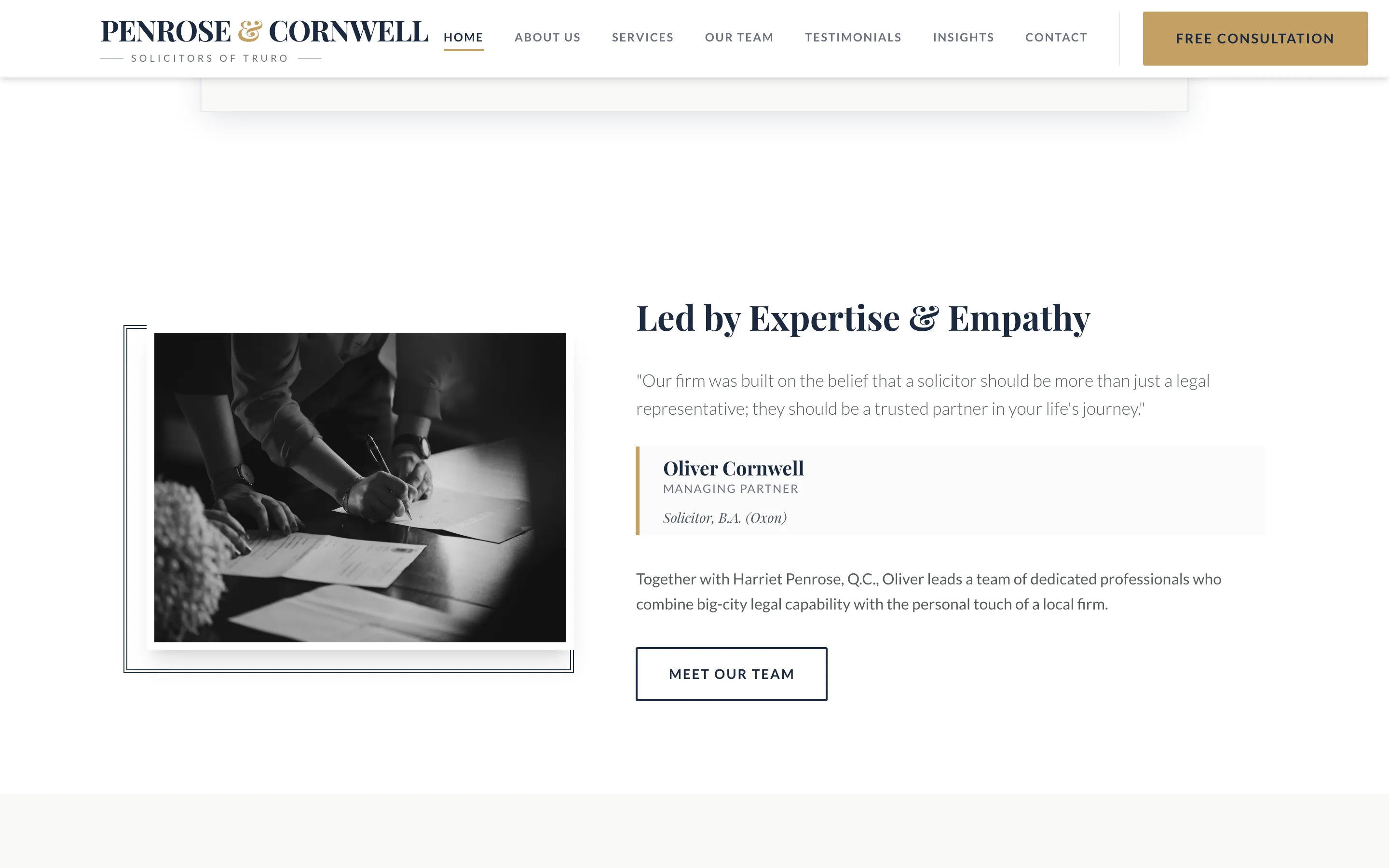 Penrose & Cornwell: Legal build, screen 3