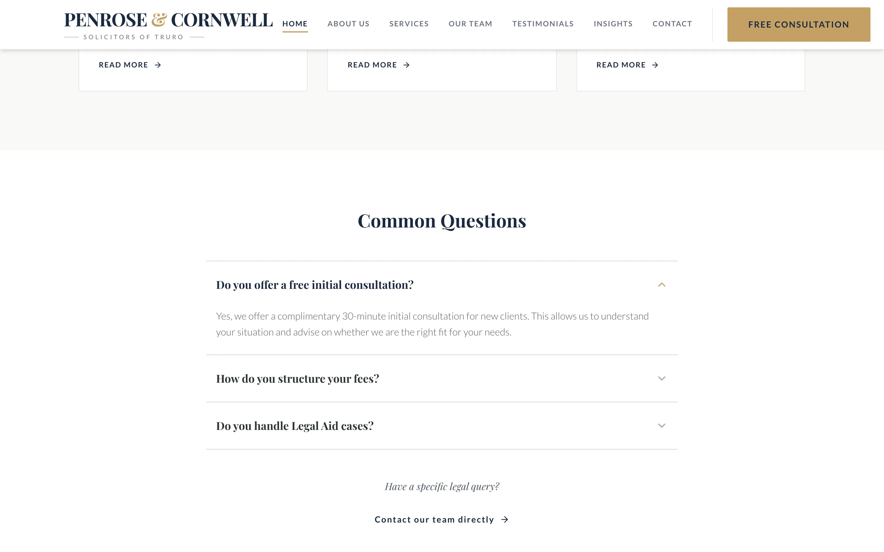 Penrose & Cornwell: Legal build, screen 4