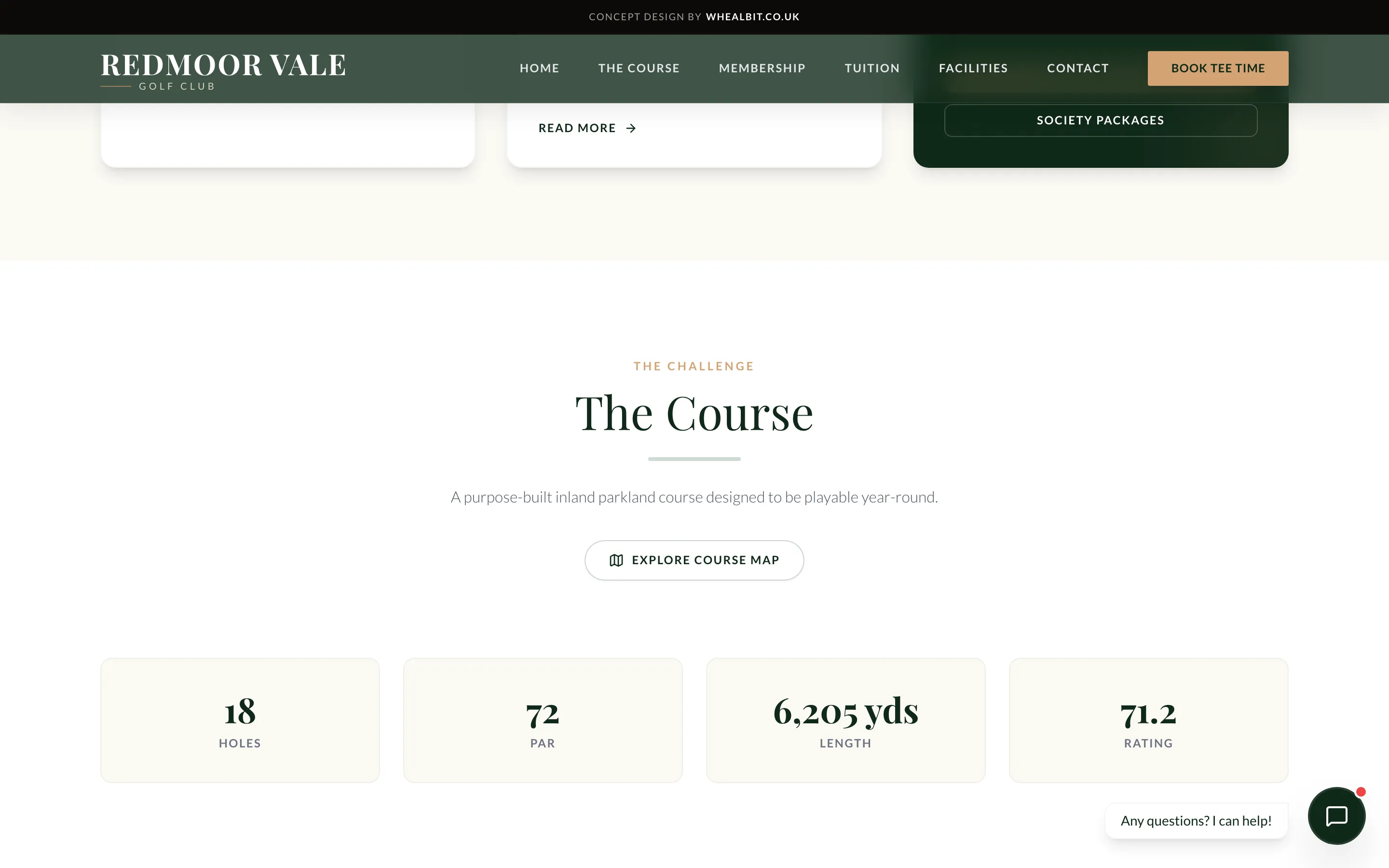 Redmoor Vale — Golf and leisure build, screen 2