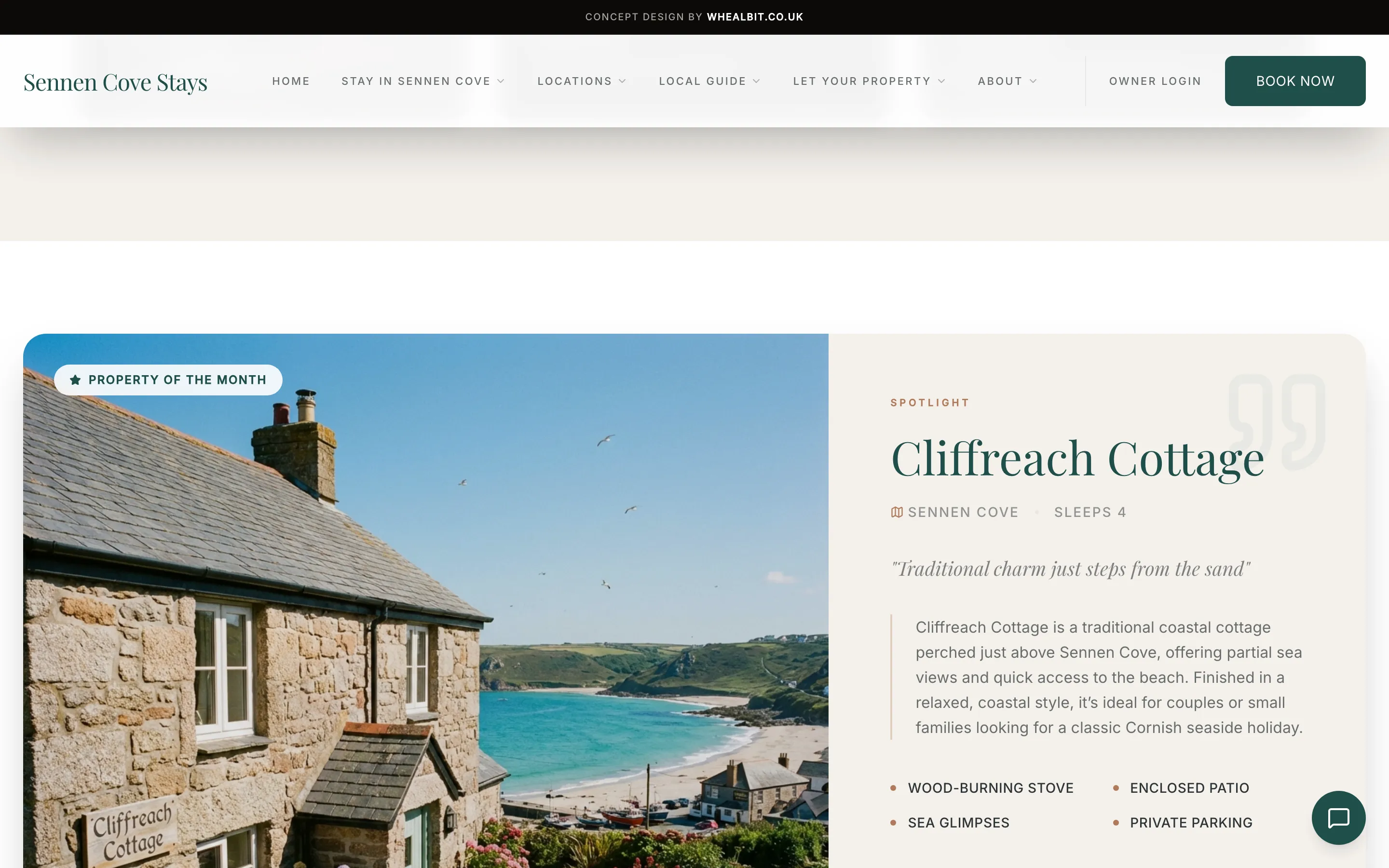 Sennen Cove Stays: Holiday lets build, screen 2