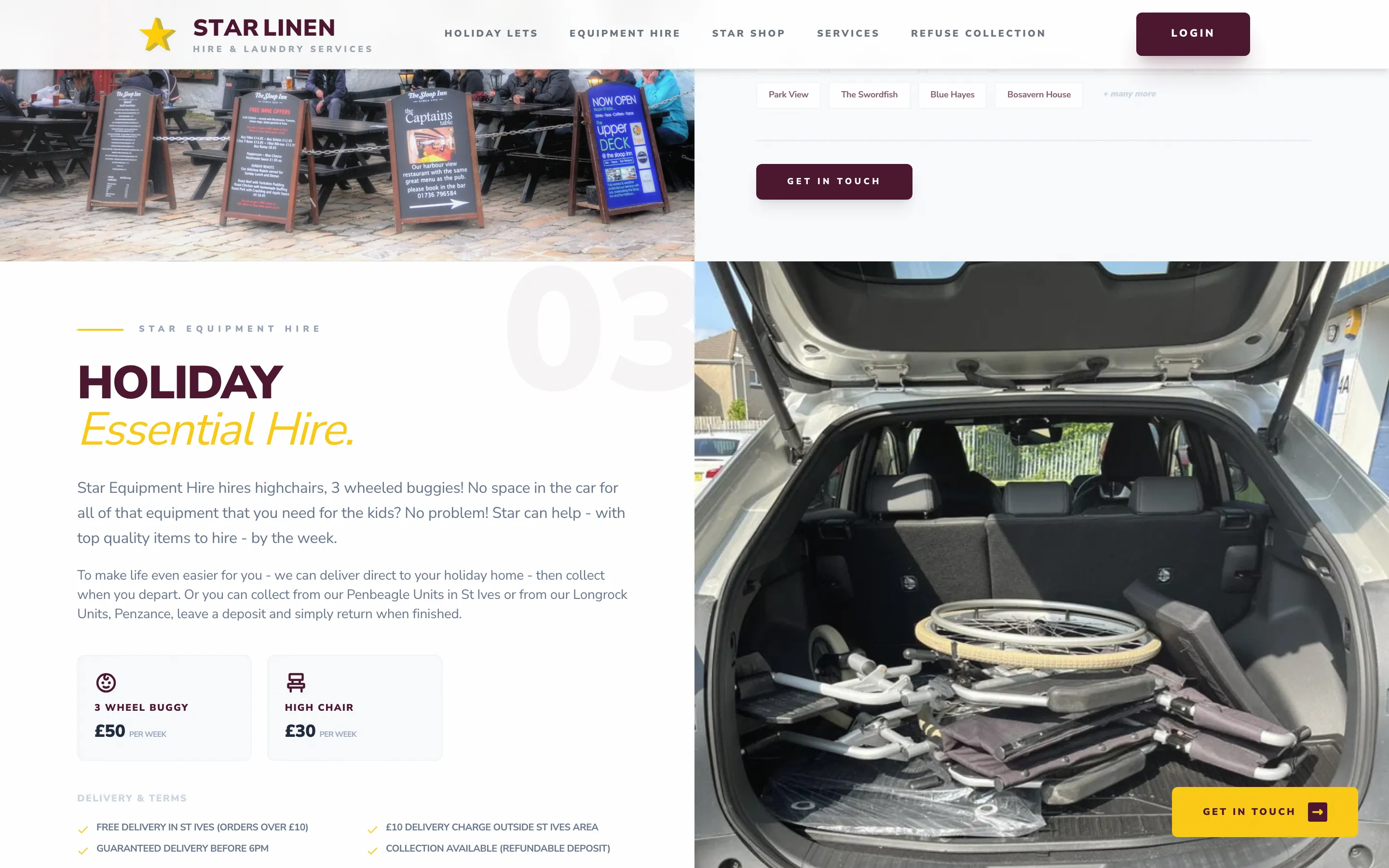 Star Linen — Linen hire and laundry build, screen 3