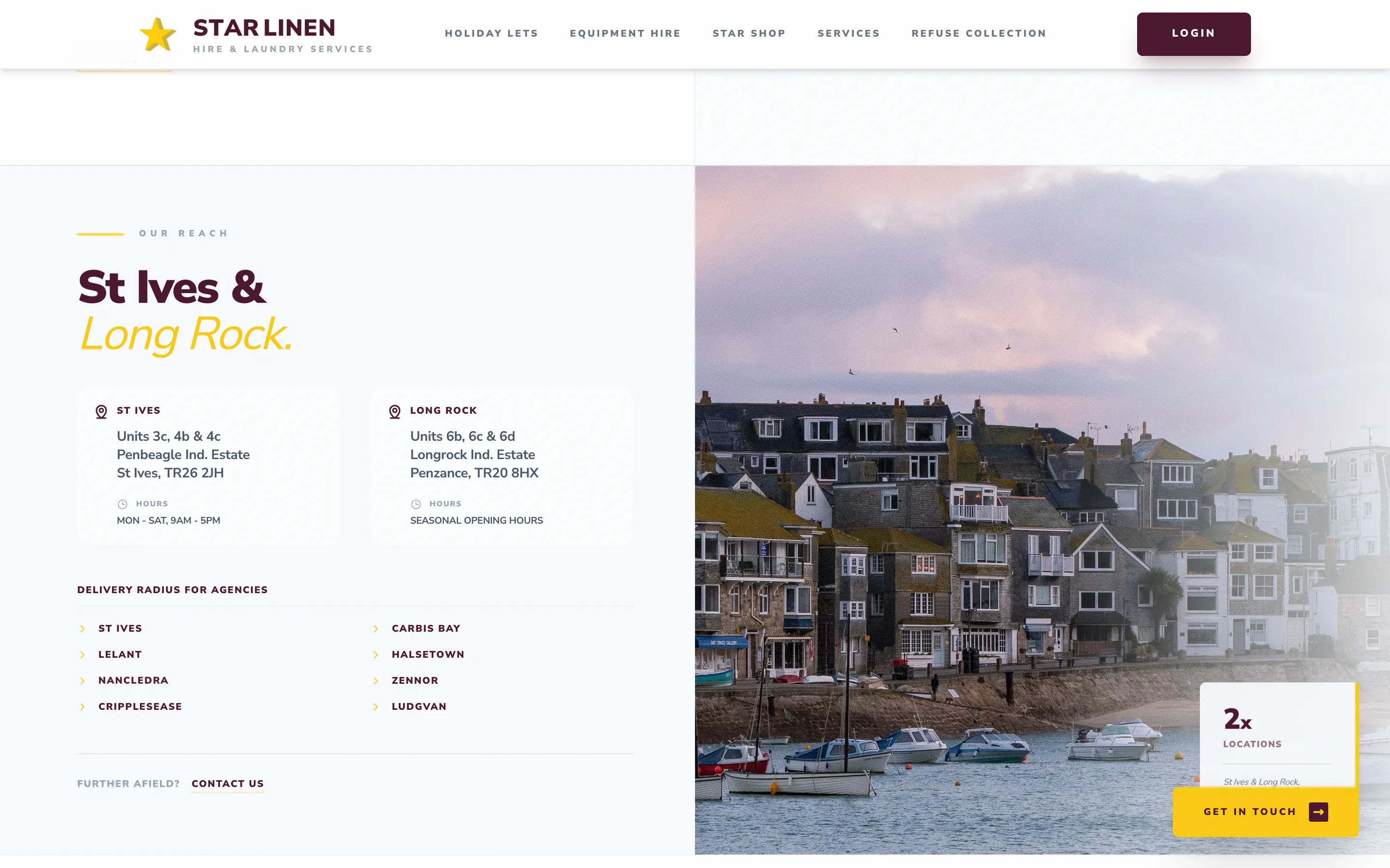 Star Linen — Linen hire and laundry build, screen 4