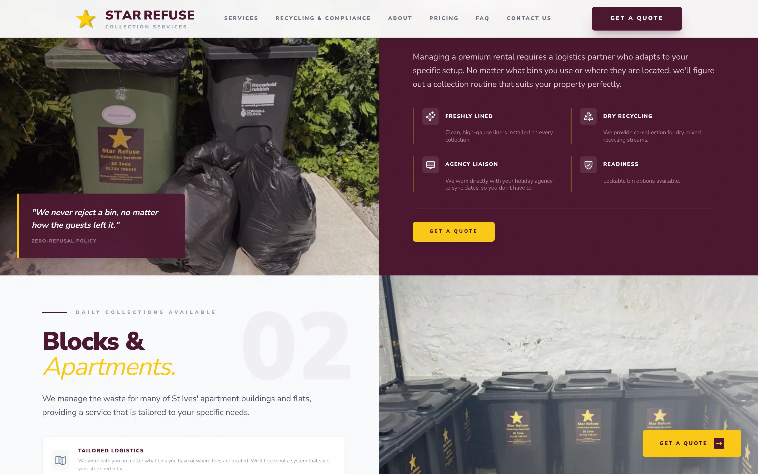 Star Refuse — Waste management build, screen 2