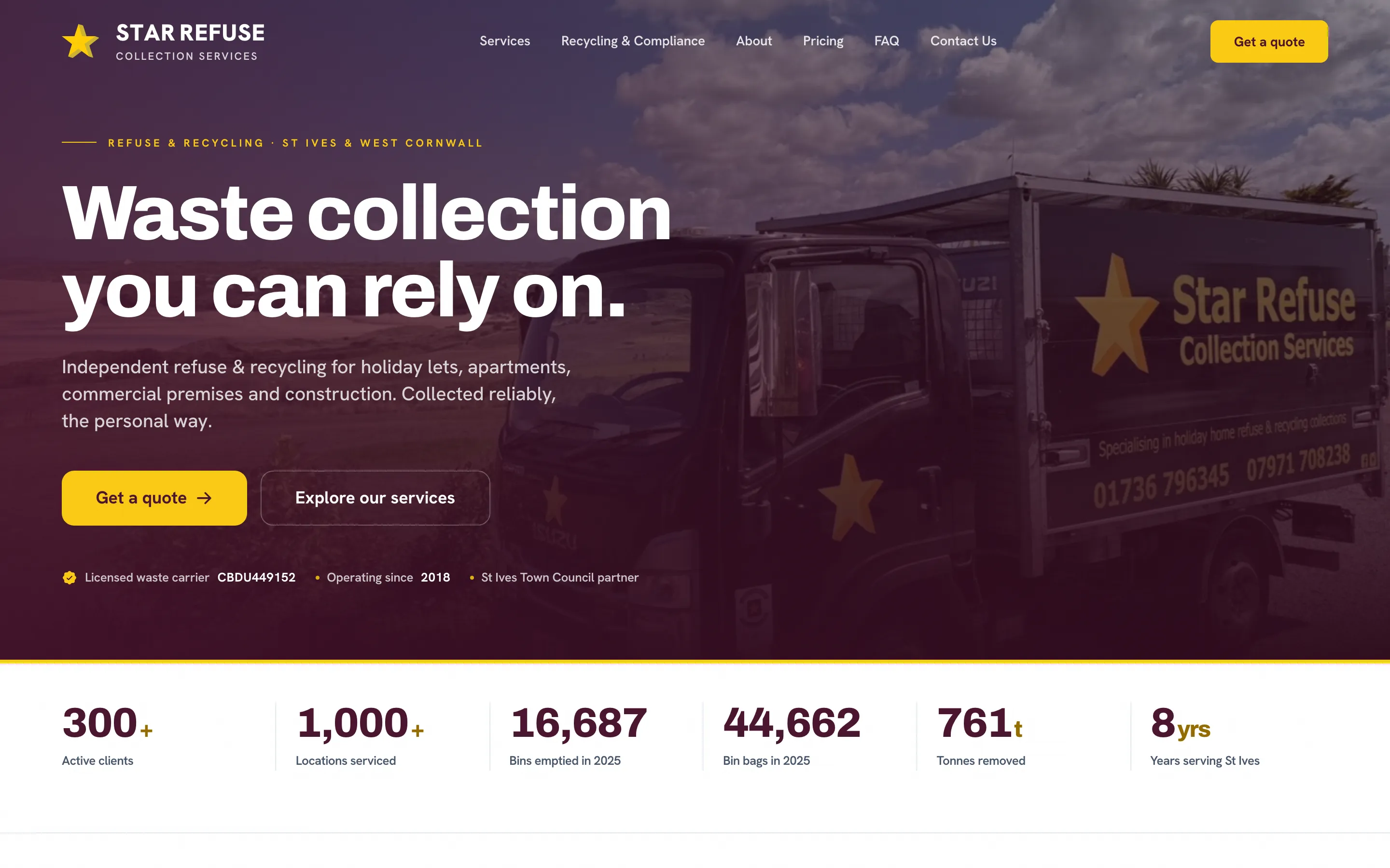 Star Refuse website