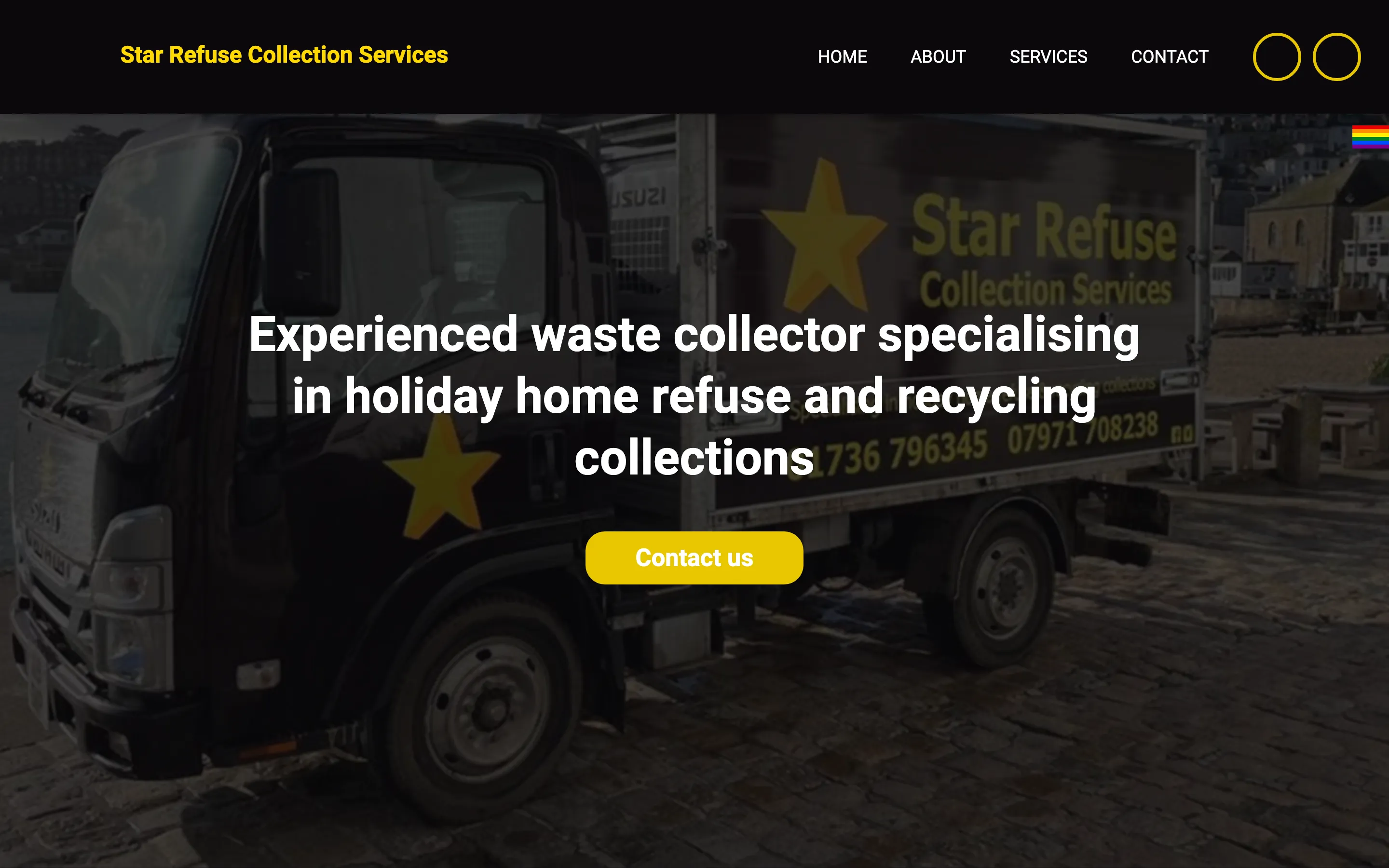 Star Refuse website before the rebuild