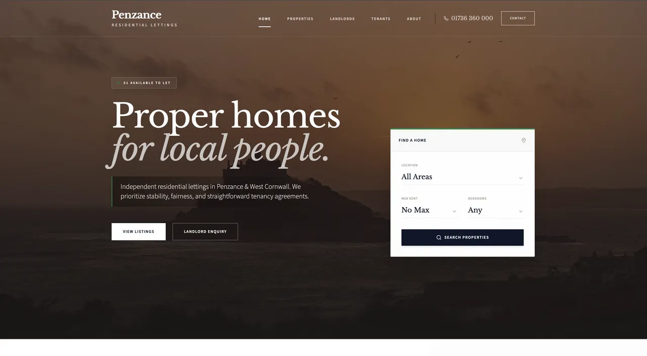 Penzance Lettings CRM